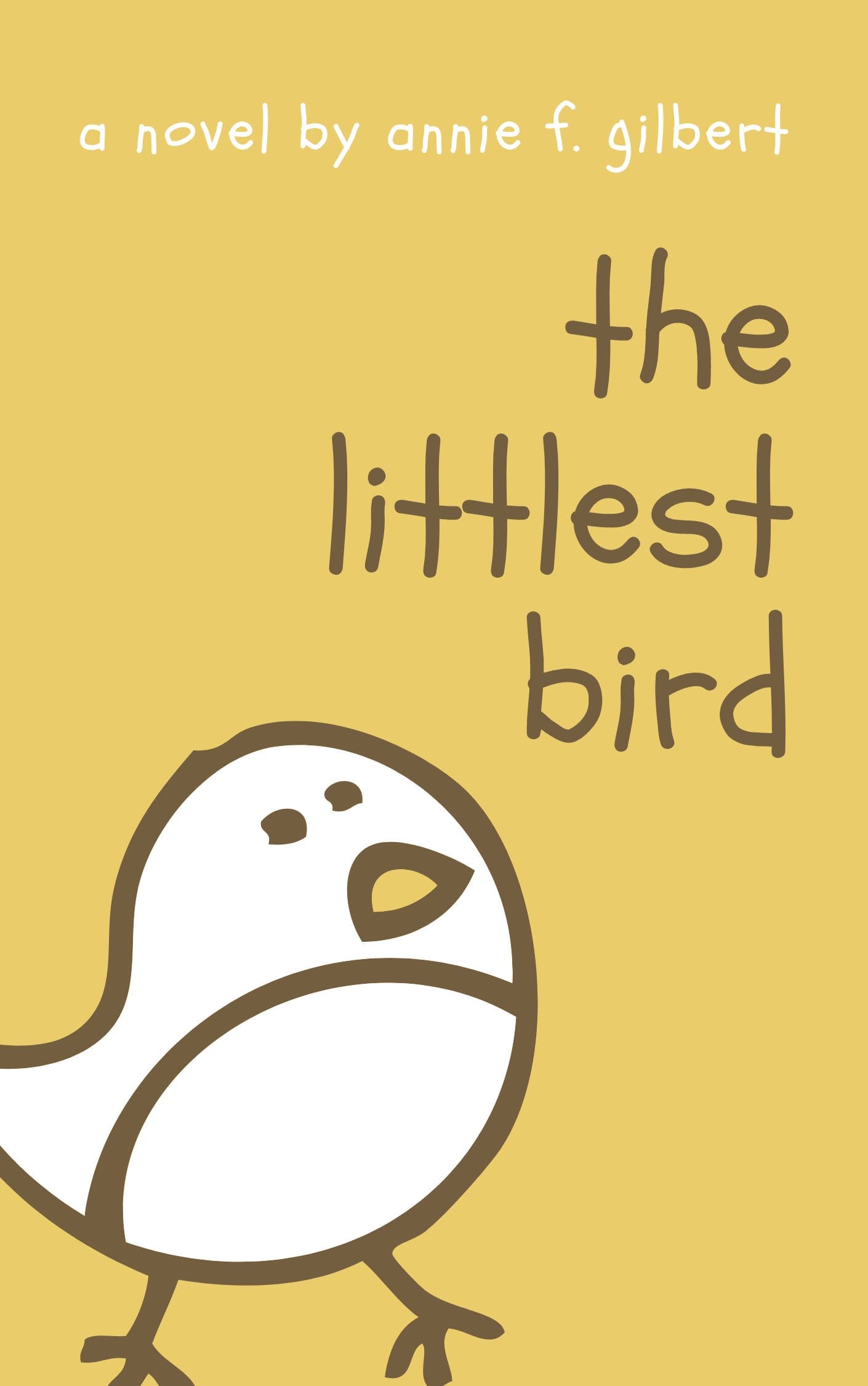 Yellow Brown Bird Illustration Little Childrens Book Cover